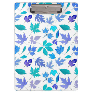 Carpeta De Pinza Diseño del patrón Flores Azules Florales-36566