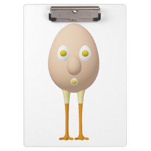 Carpeta De Pinza Diseño divertido del personaje de huevo RG y RA