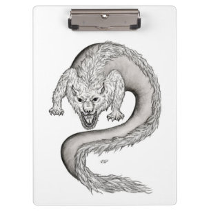 Carpeta De Pinza Diseño en blanco y negro de Wolfdragon