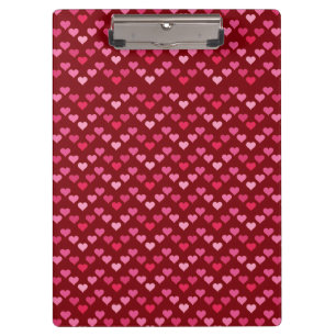 Carpeta De Pinza Diseño Estético Femenino Corazón Adorable – Rosa