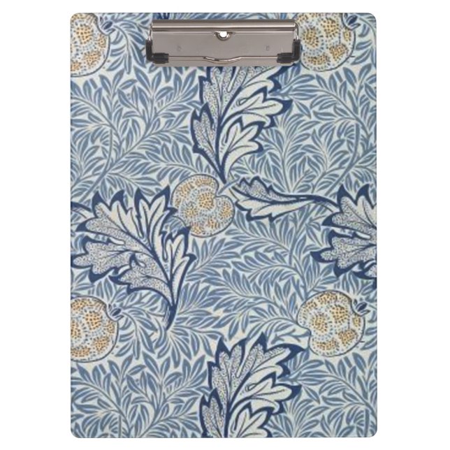 Carpeta De Pinza Diseño floral de flores William Morris Apple (Anverso)