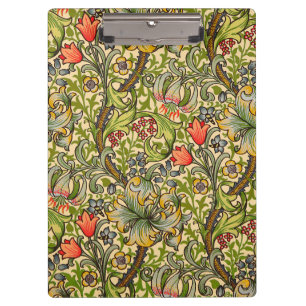 Carpeta De Pinza Diseño floral William Morris Golden Lily