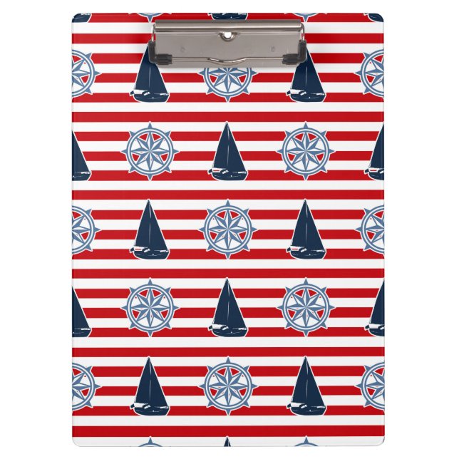 Carpeta De Pinza Diseño náutico (Anverso)