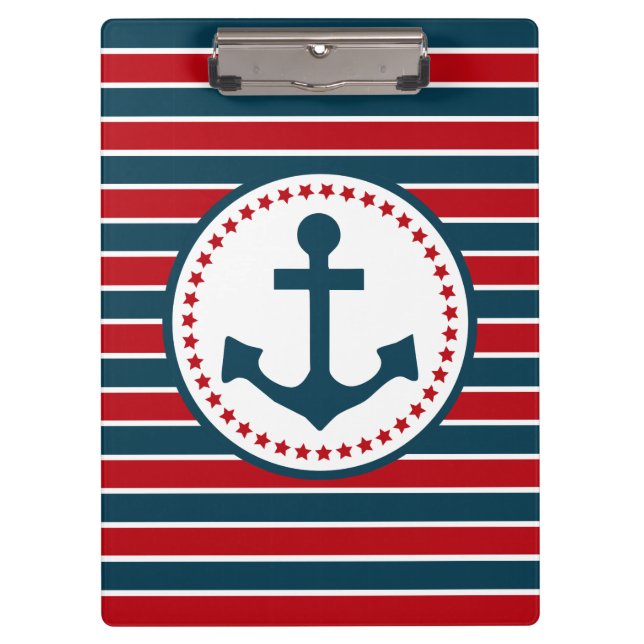 Carpeta De Pinza Diseño náutico (Anverso)