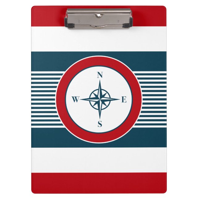 Carpeta De Pinza Diseño náutico (Anverso)