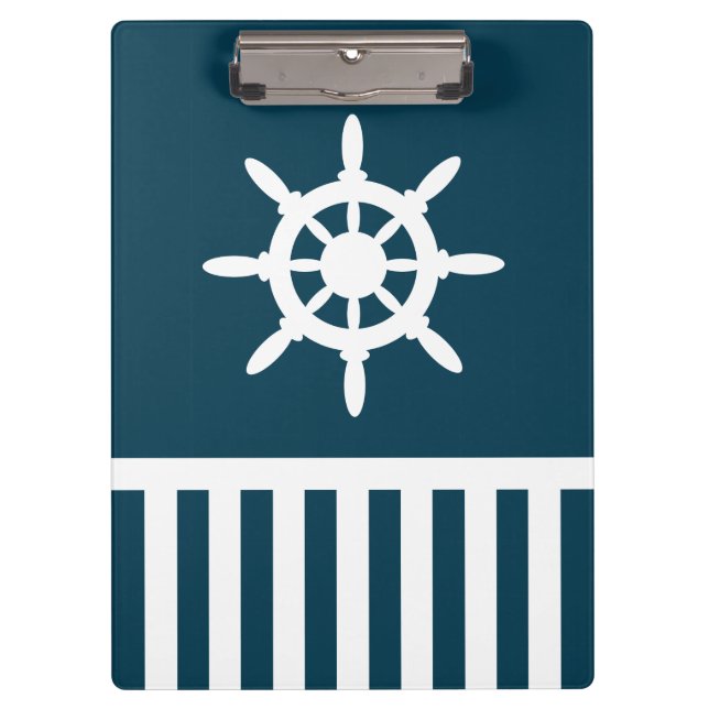Carpeta De Pinza Diseño náutico (Anverso)