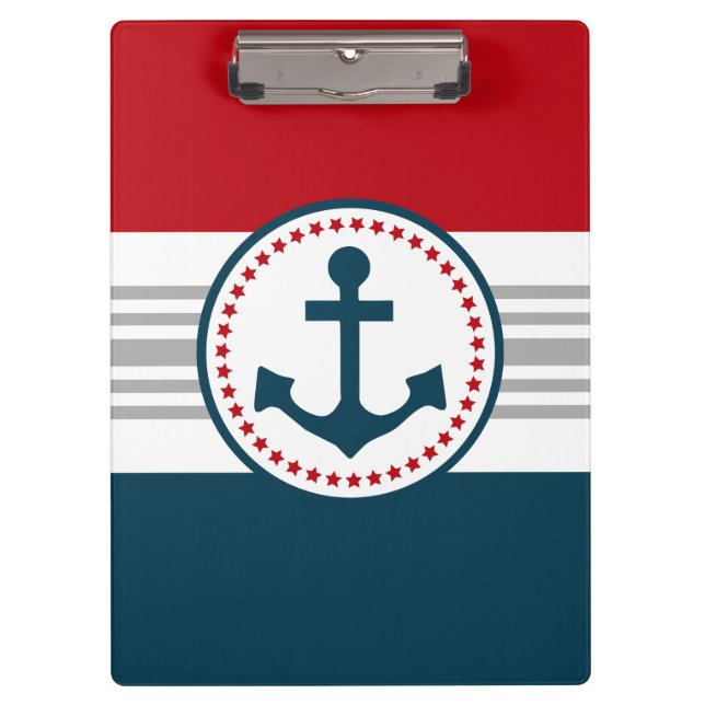 Carpeta De Pinza Diseño náutico (Anverso)