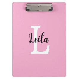 Carpeta De Pinza Diseño personalizado de monograma de nombre en gui