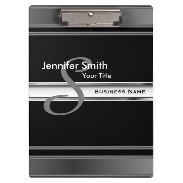 Carpeta De Pinza Diseño profesional monograma (Anverso)