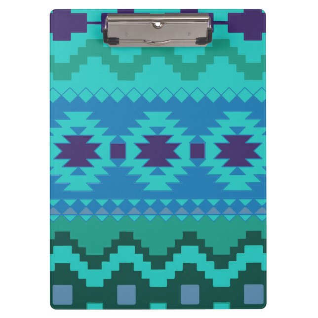 Carpeta De Pinza Diseño textil azul fondo ilustracion de moda (Anverso)