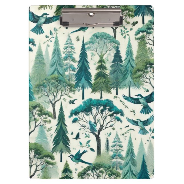 Carpeta De Pinza Diseño transparente inspirado en la naturaleza (Anverso)