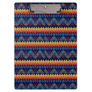 Carpeta De Pinza Diseño tribal abstracto
