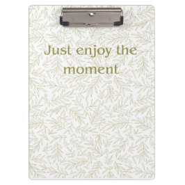 Carpeta De Pinza "Disfruta el Momento" Botánico Mindfulness Duro