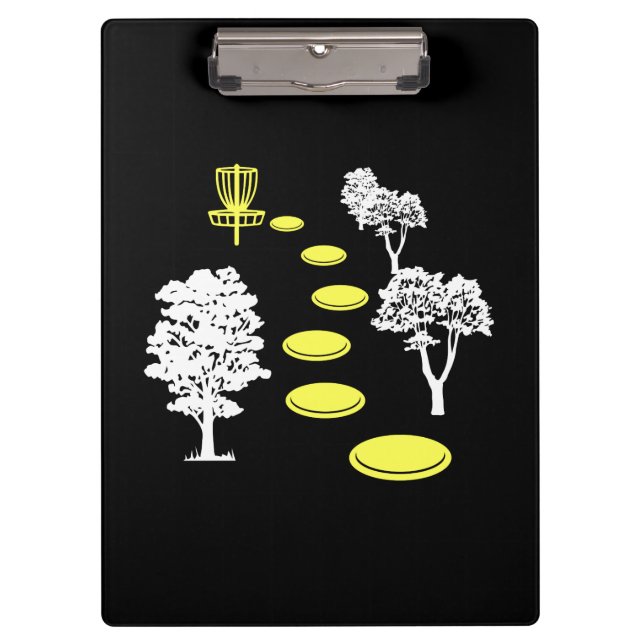 Carpeta De Pinza Disk Golf Woods Disk Golfer Gift (Anverso)