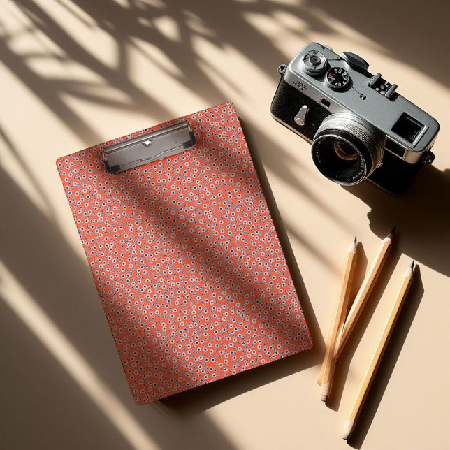 Carpeta De Pinza Ditsy White Daisies & Cobalt Leaves – Mini Floral (Subido por el creador)