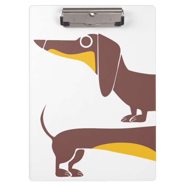 Carpeta De Pinza Divertido dachshund lindo para padres de perros la (Anverso)
