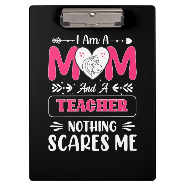 Carpeta De Pinza Divertido profesor mamá, profesor mami gracioso (Anverso)