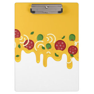 Carpeta De Pinza Divertido Queso de Pizza Goteante Retro Keto Fiest