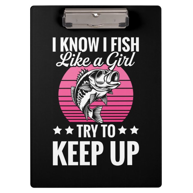 Carpeta De Pinza Divertido tema de pesca (Anverso)