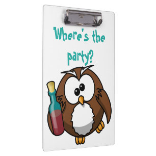 CARPETA DE PINZA "¿DÓNDE ESTÁ EL FIESTA?" DRUNK OWL