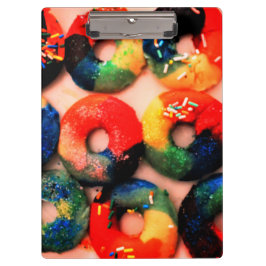 Carpeta De Pinza Donuts de arcoiris