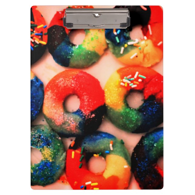 Carpeta De Pinza Donuts de arcoiris (Anverso)