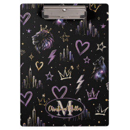 Carpeta De Pinza Doodle Cósmico de Grafiti Urbano Personalizado