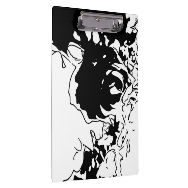 Carpeta De Pinza Doodle de Flor (Derecha)
