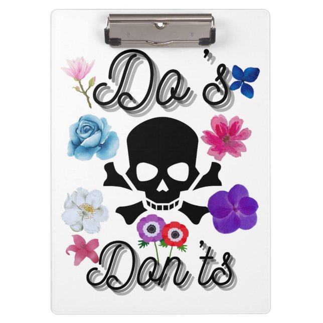 Carpeta De Pinza Do's and Don't (Anverso)