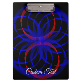 Carpeta De Pinza Double Blueberry Color Geometric Clipboard