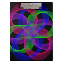 Carpeta De Pinza Double Loop Mesh Geometric Clipboard