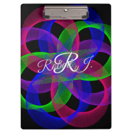 Carpeta De Pinza Double Loop Mesh Geometric Clipboard