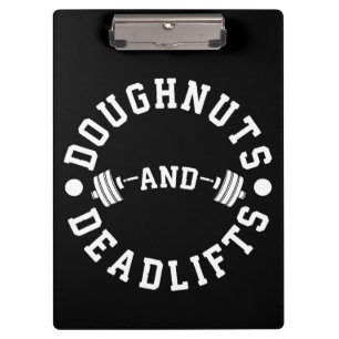 Carpeta De Pinza Doughnut and Deadlifts - Carbohidratos - Divertido