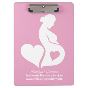 Carpeta De Pinza Doula Beautiful Pregancy Business Pink