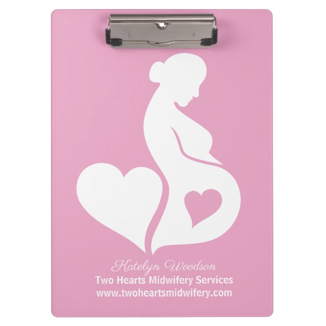 Carpeta De Pinza Doula Beautiful Pregancy Business Pink (Anverso)