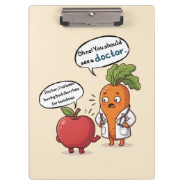 Carpeta De Pinza Dr. Carrot with His First Patient Funny Medical 