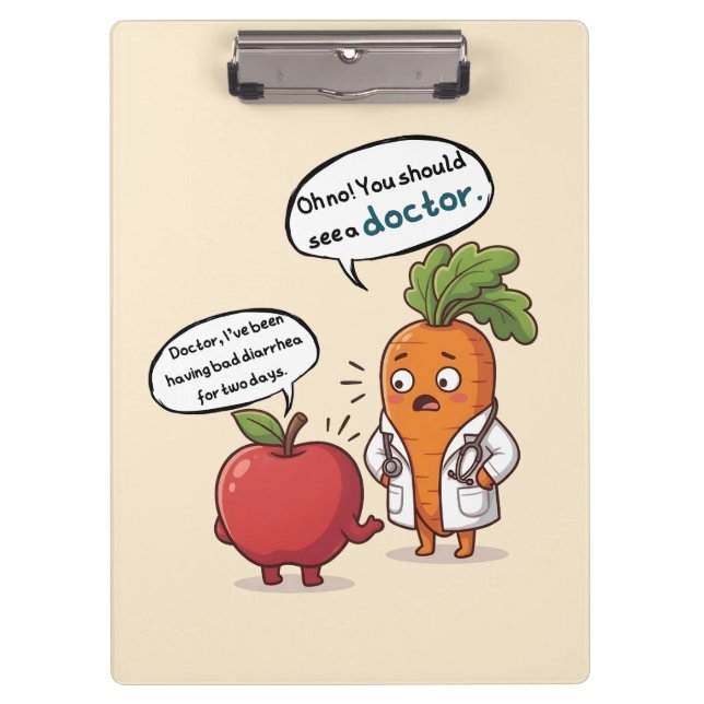 Carpeta De Pinza Dr. Carrot with His First Patient Funny Medical  (Anverso)