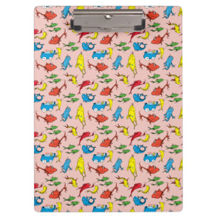 Carpeta De Pinza Dr. Seuss   Patrón de Un pez dos peces