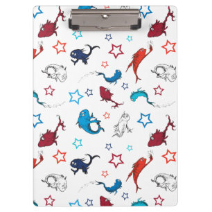 Carpeta De Pinza Dr. Seuss Un pez dos peces patrón de estrella