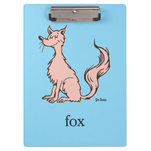 Carpeta De Pinza Dr. Seuss   Zorro Rosa