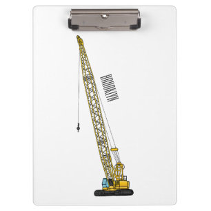 Carpeta De Pinza Dragline excavator cartoon illustration