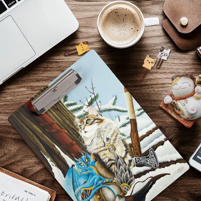 Carpeta De Pinza Dragón azul Viking Cat (Subido por el creador)
