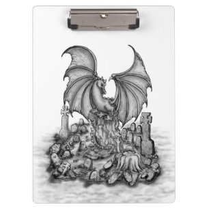 Carpeta De Pinza Dragón con zombi