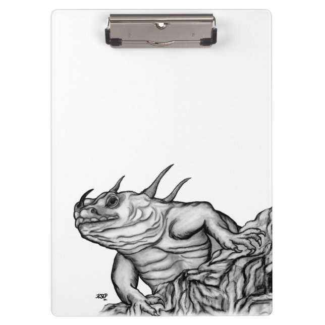 Carpeta De Pinza Dragón en la roca (Anverso)