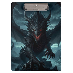 Carpeta De Pinza Dragón medieval oscuro