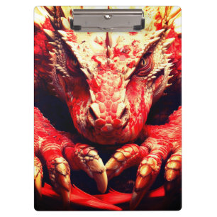 Carpeta De Pinza Dragón Rojo