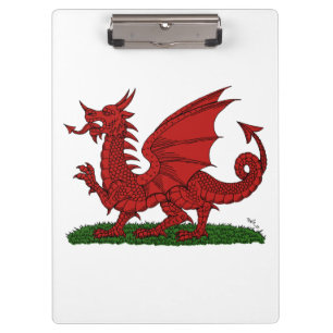 Carpeta De Pinza Dragón Rojo de Gales