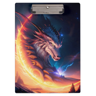 Carpeta De Pinza Dragon Scape Fire Night