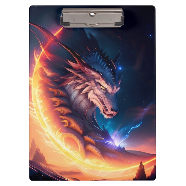 Carpeta De Pinza Dragon Scape Fire Night (Anverso)