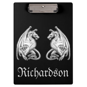 Carpeta De Pinza Dragones alados personalizados